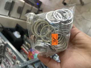کد۱۷ حلقه پرسی بزرگ(بسته ۱۰۰ عددی)(قیمت تکی ۷.۵۰۰ ت)